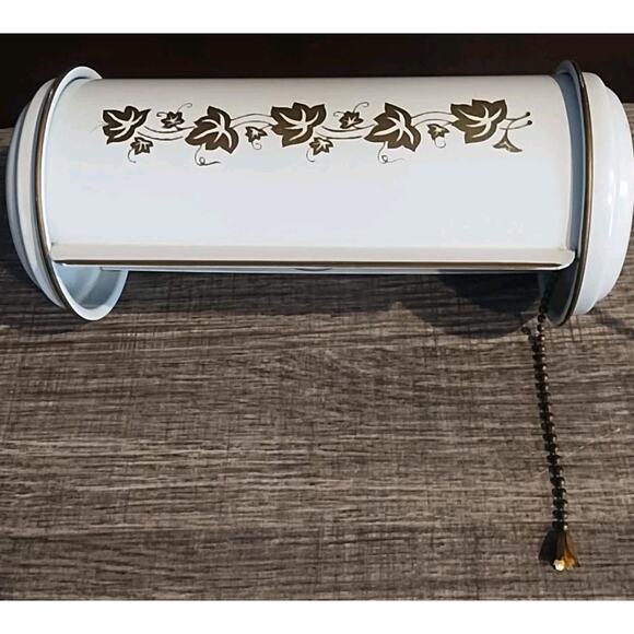 Vintage MCM Metal HEADBOARD Art Wall Bed Reading Light PULL CHAIN TUBE LAMP - Picture 2 of 6